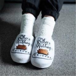 I'd Rather Be Watching Friends Womens Slippers