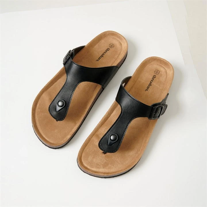 Threadbare Faux Leather Toe Post Sandals 3 Threadbare Faux Leather Toe Post Sandals
