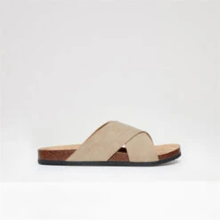 Threadbare Faux Suede Cross Strap Sandals