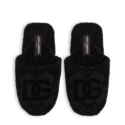 Jacquard Slippers - Black -House Of Fraser Shop 10162641 l a3