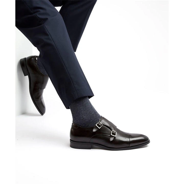 Dune London Scheme Double Buckle Monk Shoes 7 Dune London Scheme Double Buckle Monk Shoes - Image 5