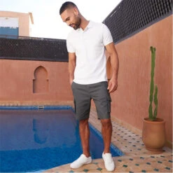 Threadbare Cotton Polo Shirt With Herringbone Detail Collar -House Of Fraser Shop 29134201 l a2