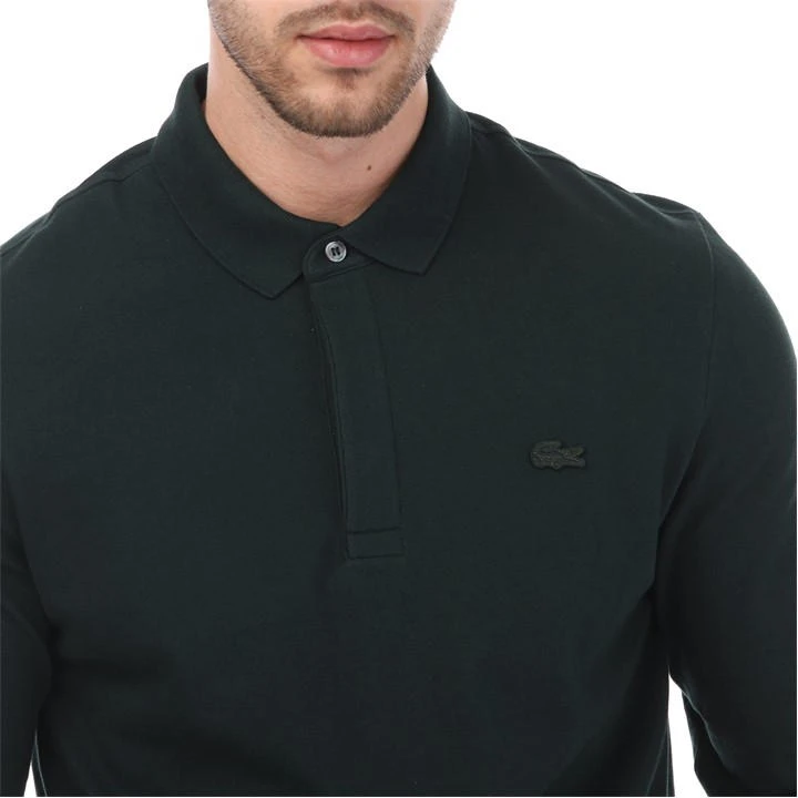 Lacoste Smart Paris Long Sleeve Stretch Cotton Polo Shirt 5 Lacoste Smart Paris Long Sleeve Stretch Cotton Polo Shirt - Image 3