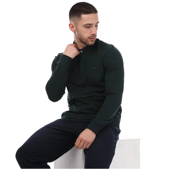 Lacoste Smart Paris Long Sleeve Stretch Cotton Polo Shirt 6 Lacoste Smart Paris Long Sleeve Stretch Cotton Polo Shirt - Image 4