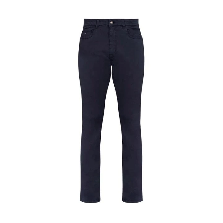 Eden Park Navy Blue Stretch 5 Pockets Trousers 3 Eden Park Navy Blue Stretch 5 Pockets Trousers