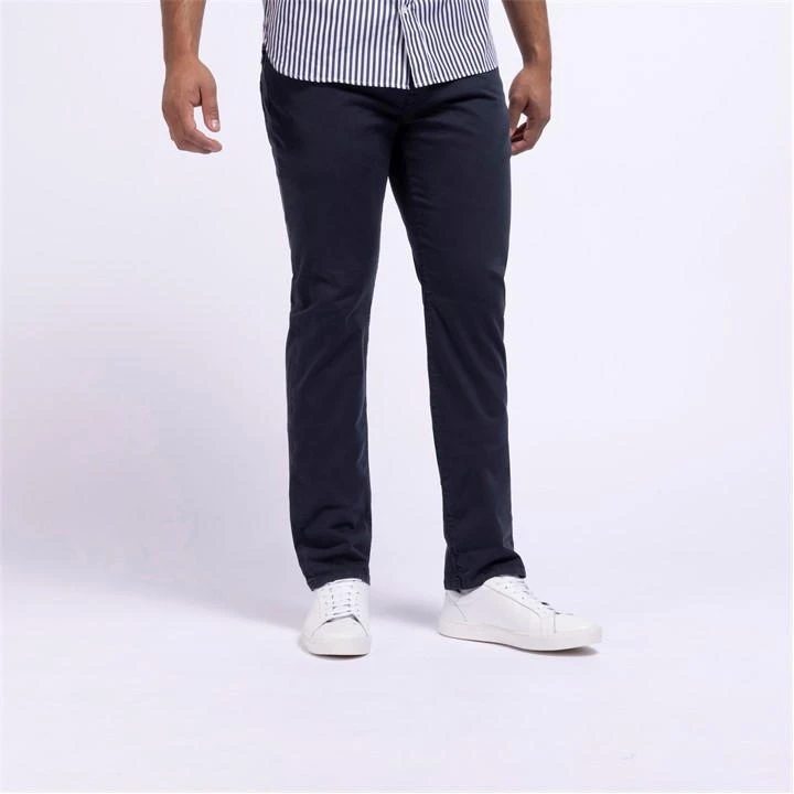 Eden Park Navy Blue Stretch 5 Pockets Trousers 4 Eden Park Navy Blue Stretch 5 Pockets Trousers - Image 2