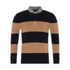 Eden Park Brown Striped Polo-neck Jumper 1 Eden Park Brown Striped Polo-neck Jumper -House Of Fraser Shop 30927304 l
