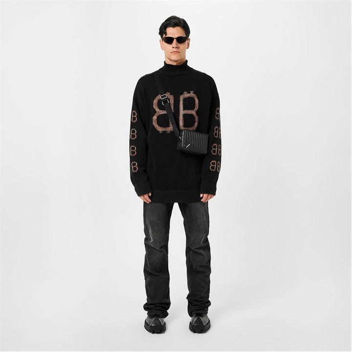 Balenciaga Crypto Bb-Print Hoodie 8 Balenciaga Crypto Bb-Print Hoodie - Image 6