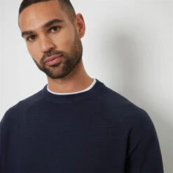 Threadbare Textured Mock T-Shirt Crew Neck Jumper 13 Threadbare Textured Mock T-Shirt Crew Neck Jumper -House Of Fraser Shop 31227818 l a3