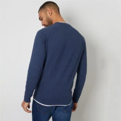 Threadbare Textured Mock T-Shirt Crew Neck Jumper 15 Threadbare Textured Mock T-Shirt Crew Neck Jumper -House Of Fraser Shop 31227890 l a1