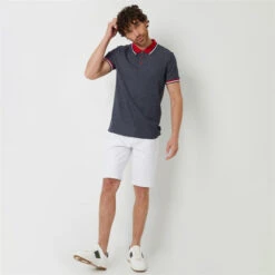 Threadbare Contrast Collar Cotton Jersey Polo Shirt -House Of Fraser Shop 31620418 l a2