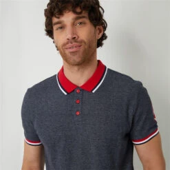 Threadbare Contrast Collar Cotton Jersey Polo Shirt -House Of Fraser Shop 31620418 l a3