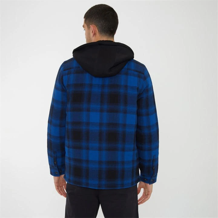 Threadbare Check Shacket With Borg-Lined Hood 4 Threadbare Check Shacket With Borg-Lined Hood - Image 2