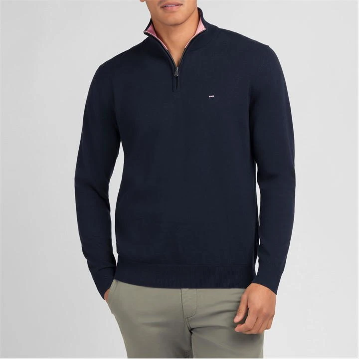 Eden Park Navy Blue Cotton Jersey Jumper - 9 Eden Park Navy Blue Cotton Jersey Jumper - - Image 7