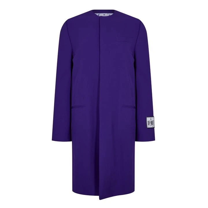 Off-White Single Breasted Overcoat 3 Off-White Single Breasted Overcoat