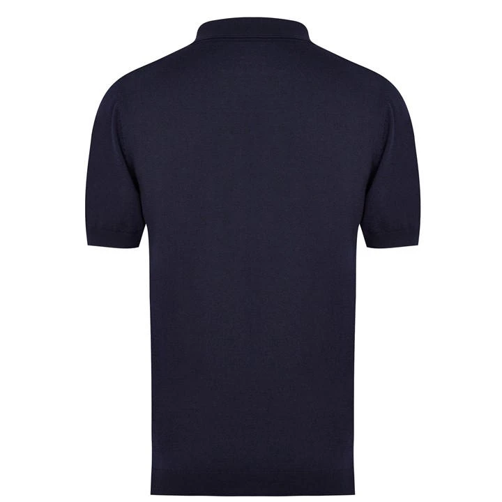 Arden Navy Knit Polo 8 Arden Navy Knit Polo - Image 6