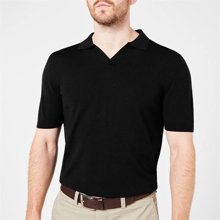 Arden Navy Knit Polo 6 Arden Navy Knit Polo - Image 4