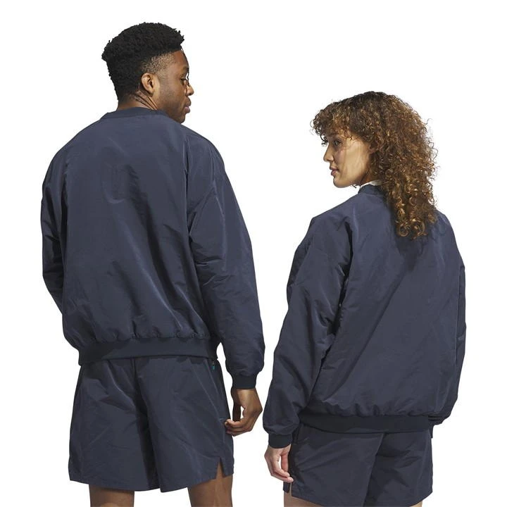 ADIDAS Basketball Woven Crewneck Sweatshirt Mens 6 ADIDAS Basketball Woven Crewneck Sweatshirt Mens - Image 4