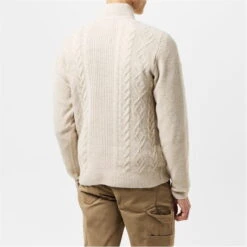 Threadbare Quarter Zip Cable Knit Jumper Mens -House Of Fraser Shop 32747469 l a3