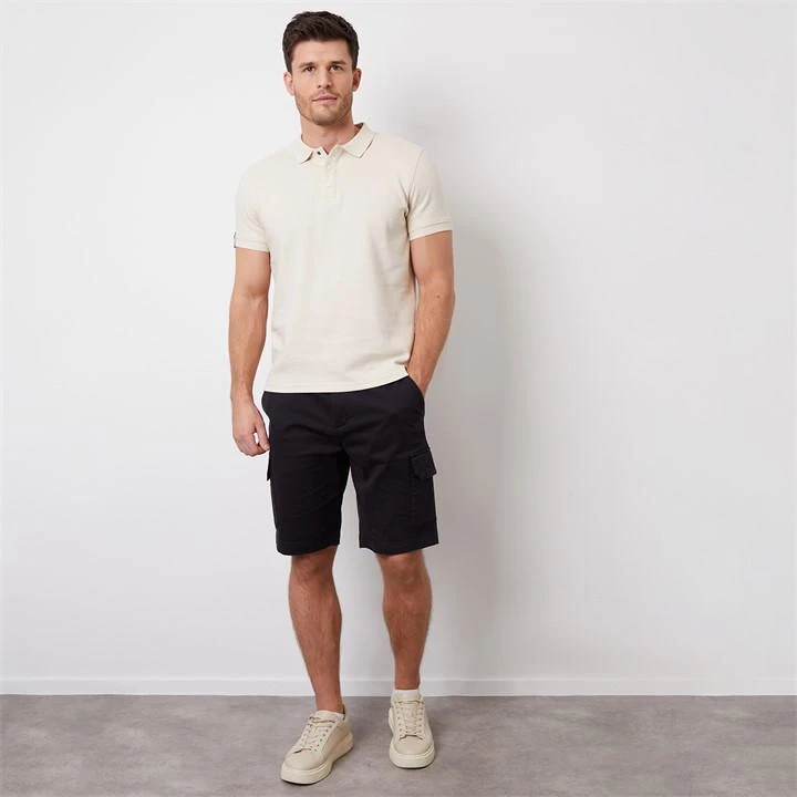 Threadbare Ottoman Rib Textured Cotton Polo Shirt 5 Threadbare Ottoman Rib Textured Cotton Polo Shirt - Image 3