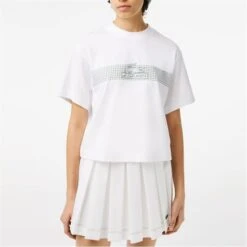 Lacoste Oversize Net Print Jersey T-Shirt