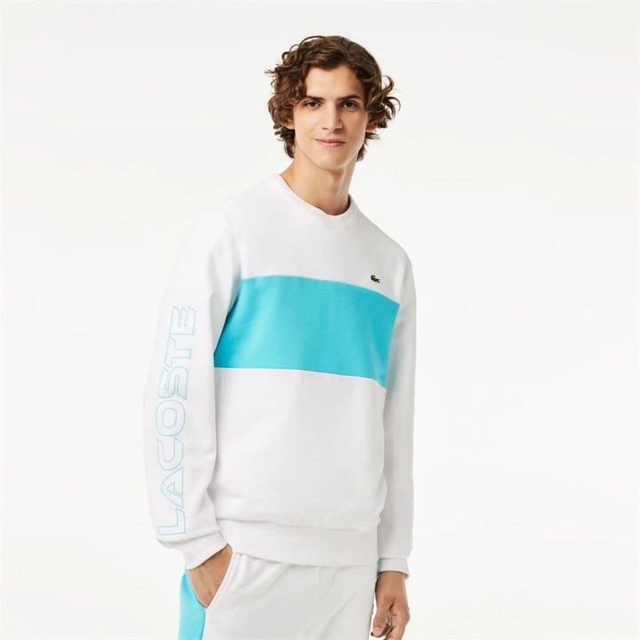 Lacoste Crewneck Colour Block Sweatshirt 3 Lacoste Crewneck Colour Block Sweatshirt