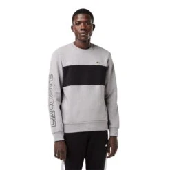 Lacoste Crewneck Colour Block Sweatshirt 11 Lacoste Crewneck Colour Block Sweatshirt -House Of Fraser Shop 33044599 l
