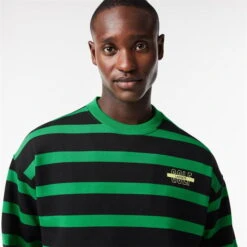 Lacoste Loose Fit 3D Print Striped Jumper 7 Lacoste Loose Fit 3D Print Striped Jumper -House Of Fraser Shop 33044699 l a2