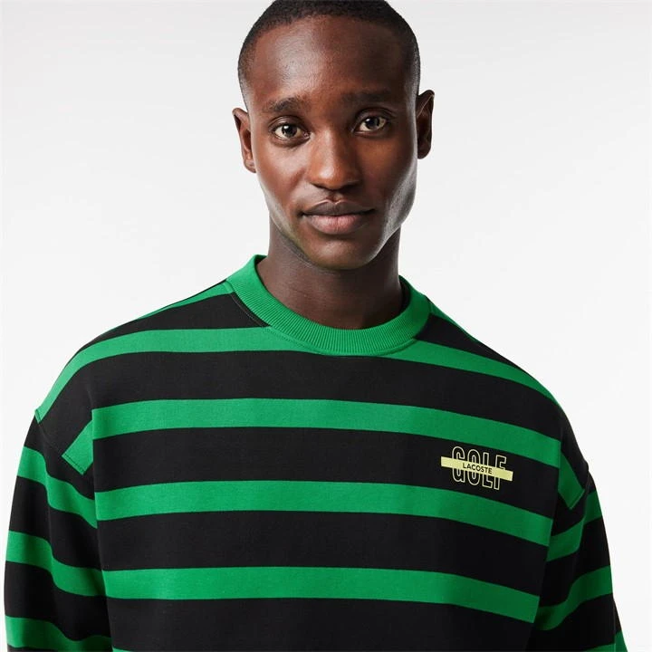 Lacoste Loose Fit 3D Print Striped Jumper 5 Lacoste Loose Fit 3D Print Striped Jumper - Image 3