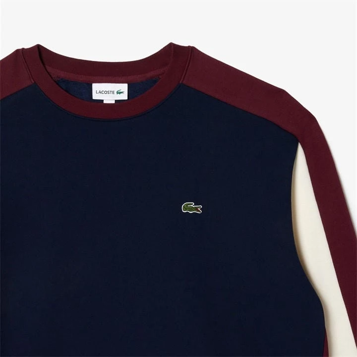 Lacoste Colour Block Crew Neck Sweatshirt 4 Lacoste Colour Block Crew Neck Sweatshirt - Image 2