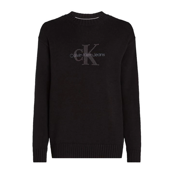Calvin Klein Jeans CHENILLE MONOLOGO SWEATER 3 Calvin Klein Jeans CHENILLE MONOLOGO SWEATER
