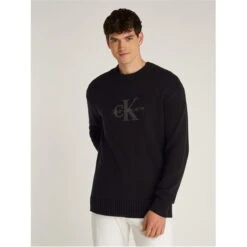 Calvin Klein Jeans CHENILLE MONOLOGO SWEATER 10 Calvin Klein Jeans CHENILLE MONOLOGO SWEATER -House Of Fraser Shop 33250503 l a2