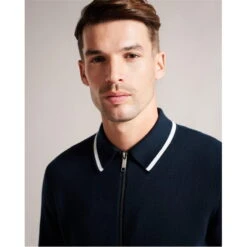 Ted Baker Quarter Zip Long Sleeve Top -House Of Fraser Shop 33447418 l a4