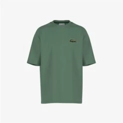 Lacoste Loose Fit Large Crocodile Organic T-Shirt