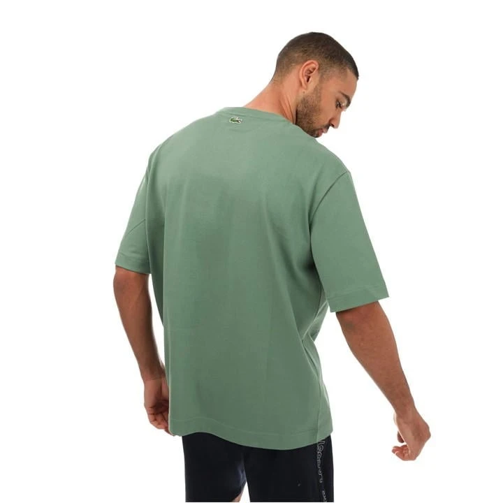 Lacoste Loose Fit Large Crocodile Organic T-Shirt 6 Lacoste Loose Fit Large Crocodile Organic T-Shirt - Image 4