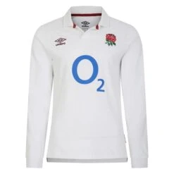 UMBRO England Rugby Home Classic Long Sleeve Shirt 2023 Adults