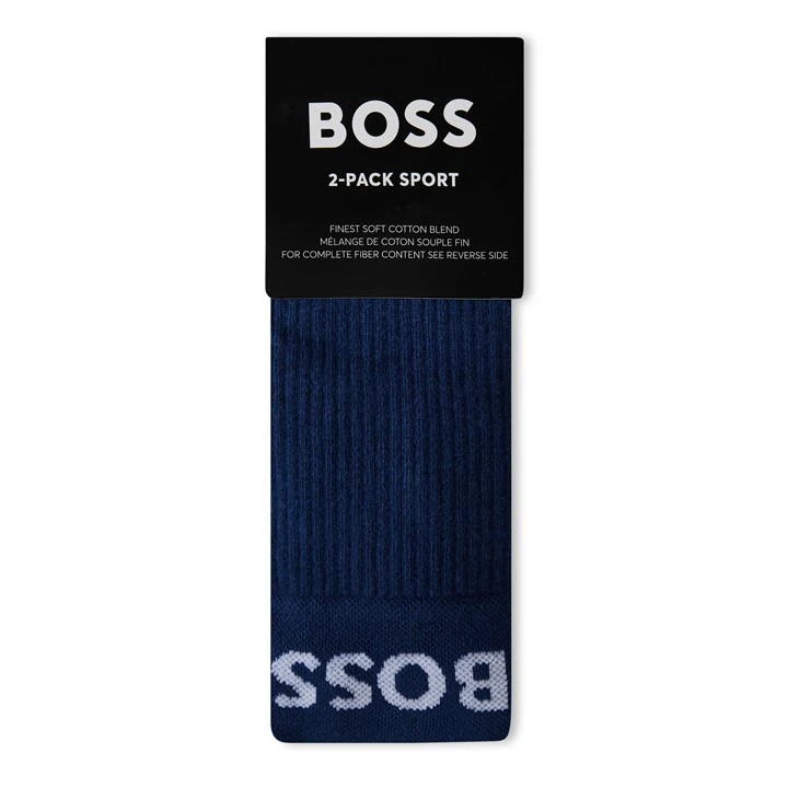 Boss 2 Pack Sport Crew Socks Mens 6 Boss 2 Pack Sport Crew Socks Mens - Image 4