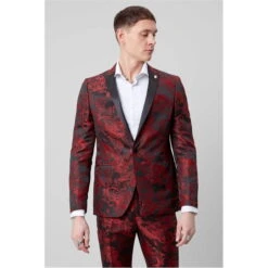 Ersat Skinny Fit Floral Tux Jacket