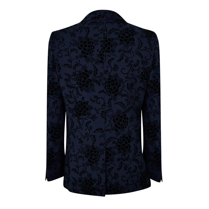 Novello Skinny Fit Flocked Suit Jacket 4 Novello Skinny Fit Flocked Suit Jacket - Image 2