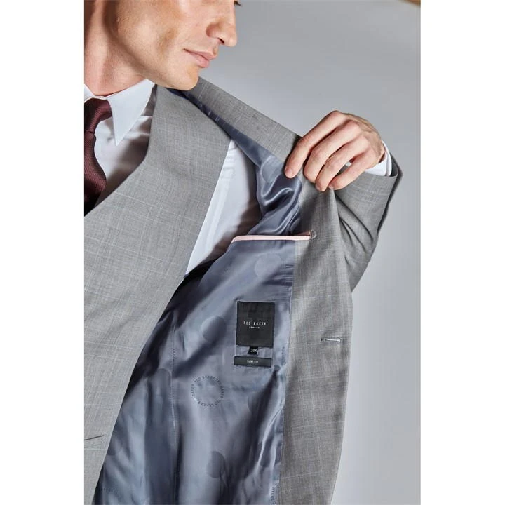 Ted Baker Indus Slim Fit Check Suit Jacket 8 Ted Baker Indus Slim Fit Check Suit Jacket - Image 6