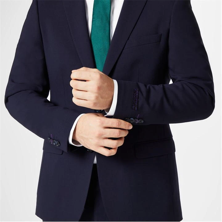 Kilburn Navy Slim Fit Suit Jacket - Italian Fabric 7 Kilburn Navy Slim Fit Suit Jacket - Italian Fabric - Image 5