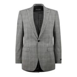 Slim Fit Check Suit Jacket