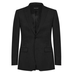 Kilburn Charcoal Slim Fit Suit Jacket - Italian Fabric