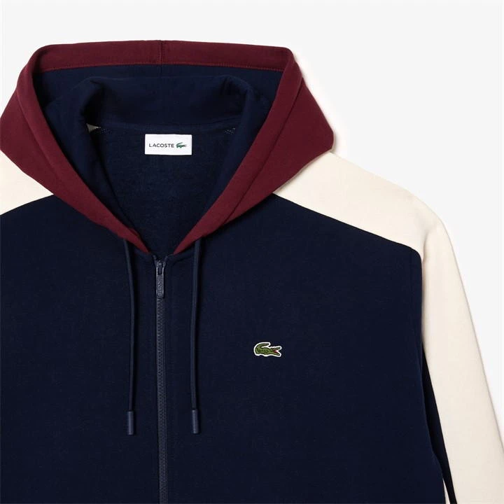 Lacoste Colour Block Zip Up Croc Hoodie 4 Lacoste Colour Block Zip Up Croc Hoodie - Image 2