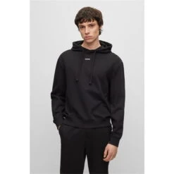 Hugo Relaxed-Fit Hoodie With Logo Print -House Of Fraser Shop 53457503 l a2