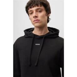 Hugo Relaxed-Fit Hoodie With Logo Print -House Of Fraser Shop 53457503 l a4