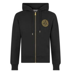 Versace Jeans Couture Foil Stamp Zip Hoodie 14 Versace Jeans Couture Foil Stamp Zip Hoodie -House Of Fraser Shop 53457603 l a10