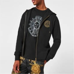 Versace Jeans Couture Foil Stamp Zip Hoodie 13 Versace Jeans Couture Foil Stamp Zip Hoodie -House Of Fraser Shop 53457603 l a4