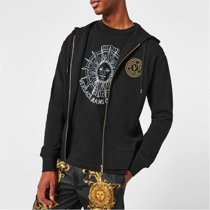 Versace Jeans Couture Foil Stamp Zip Hoodie 7 Versace Jeans Couture Foil Stamp Zip Hoodie - Image 5