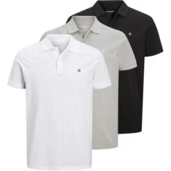 3-Pack Short Sleeve Polo Shirt Mens
